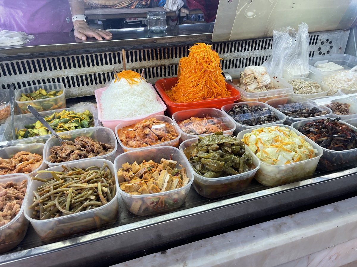 Korean salad stall
