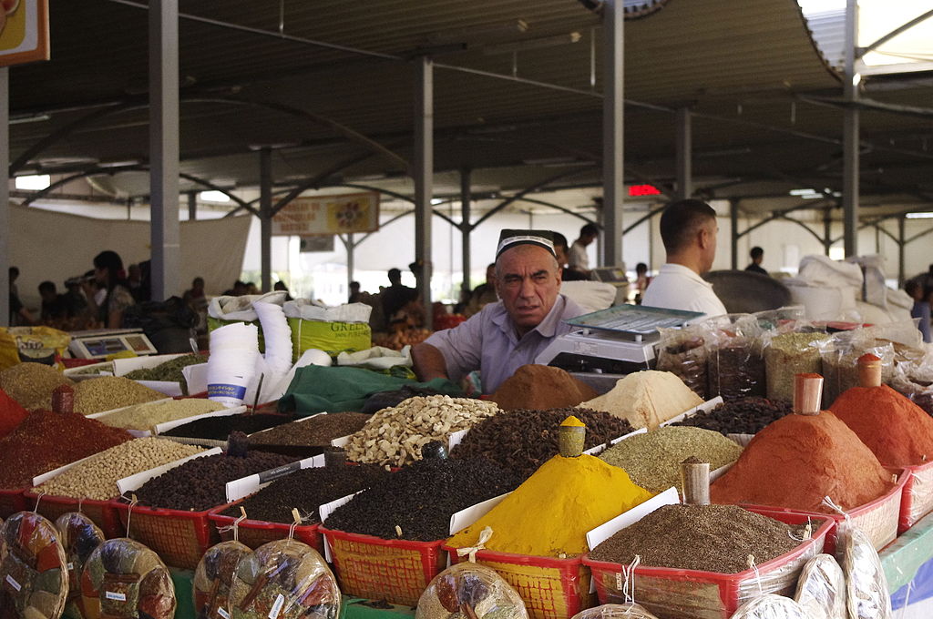 A stall selling various spices